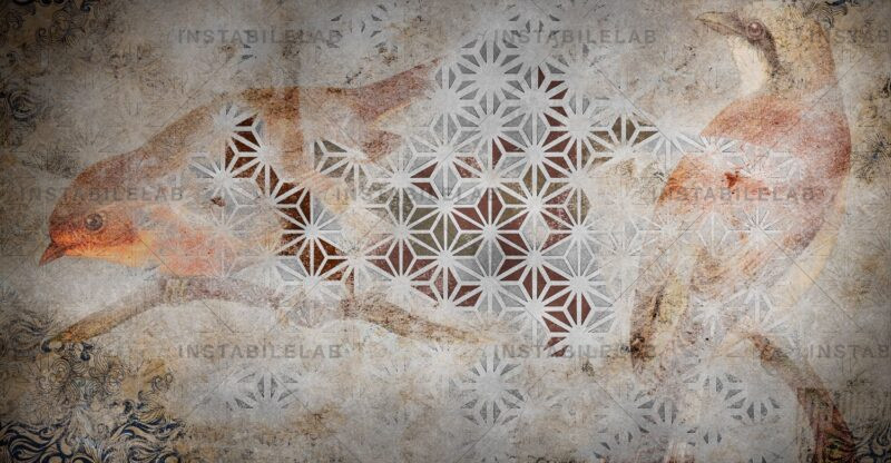 wallpaper with geometric pattern Archeo variant 1