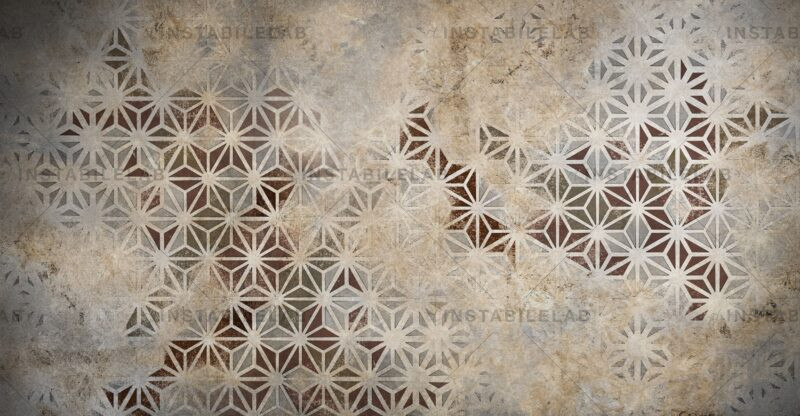 papier peint avec motif géométrique Archeo variante 2