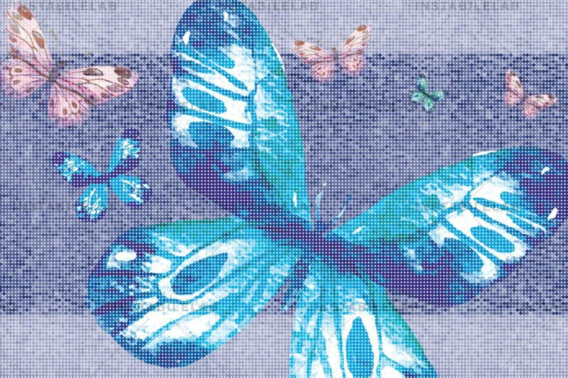 carta da parati con farfalle giganti Poetic butterfly variante 1