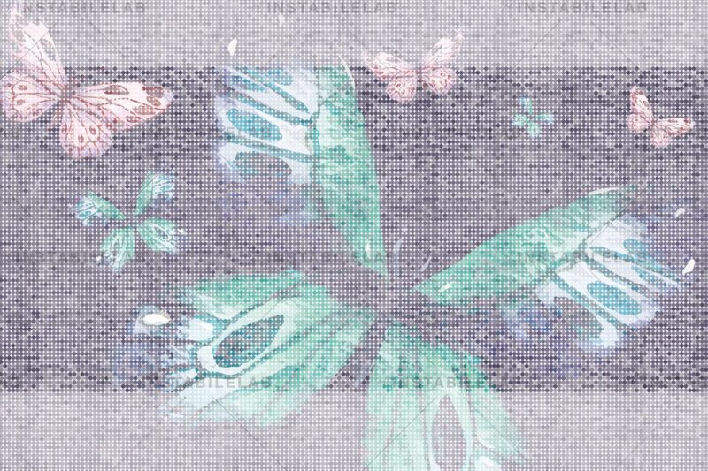 wallpaper with giant butterflies Poetic Butterfly variant 2