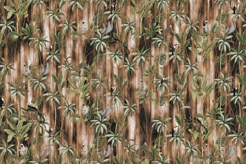 tropical wallpaper Primati variant 1