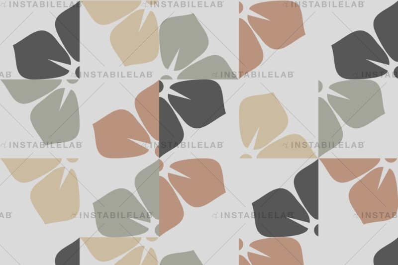 wallpaper with stylized flowers Replica variant 1