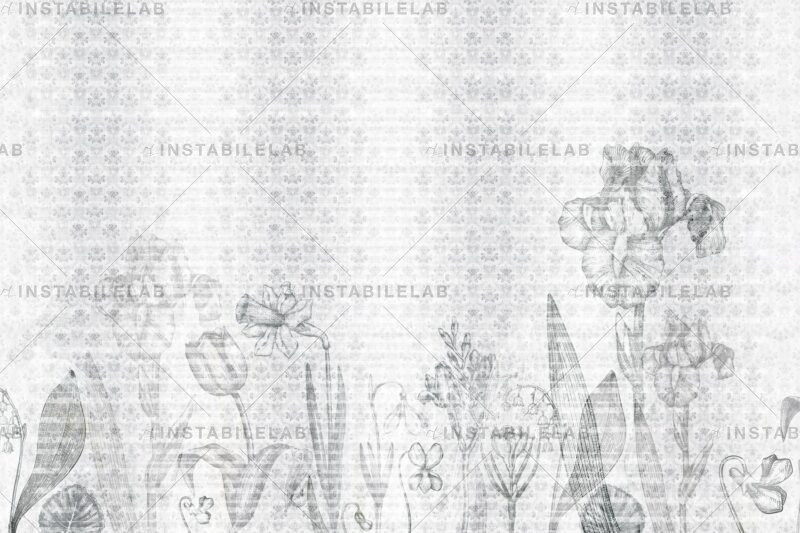 papel tapiz con jardín vintage garden variante 2