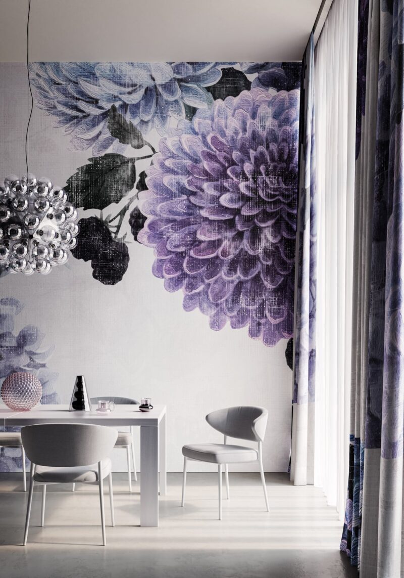 Provençal flower wallpaper Colette