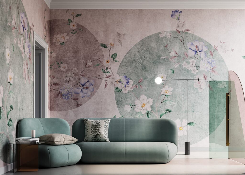 Modern floral wallpaper Intensa