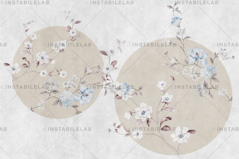 Modern floral wallpaper Intensa variant 2