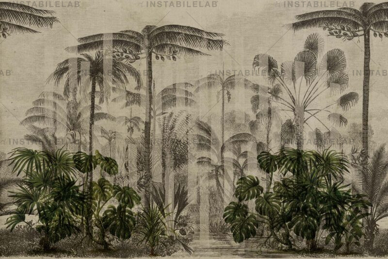 Papier peint avec forêt tropicale Sophie variante 1