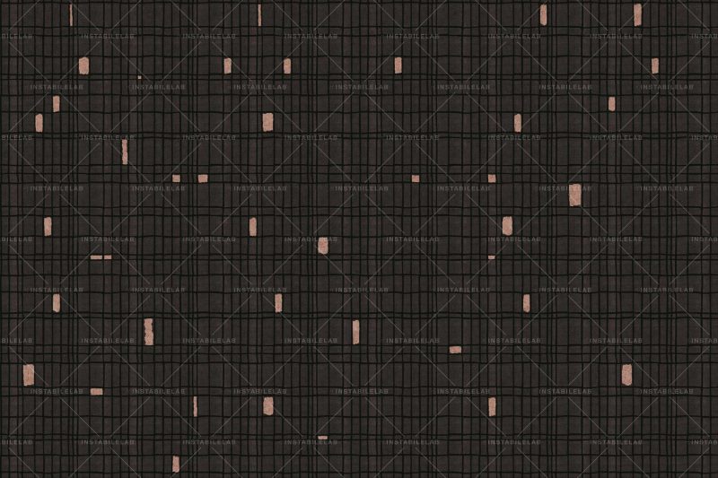 Brooke è la carta da parati moderna geometrica con sfondo nero della collezione 24K firmata Instabilelab.