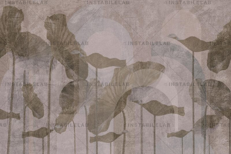 Papel pintado decorativo Axel de temática natural con hojas del catálogo Avenue Instabilelab.