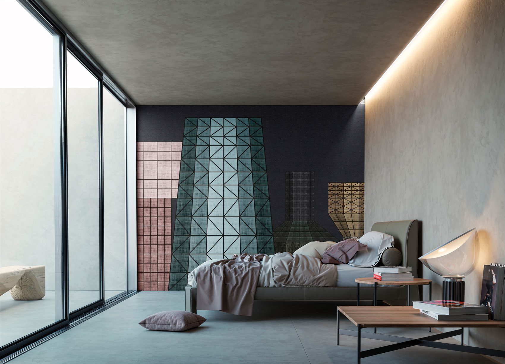Betta artistic, geometric and colourful wallpaper from the Avenue Instabilelab catalogue.