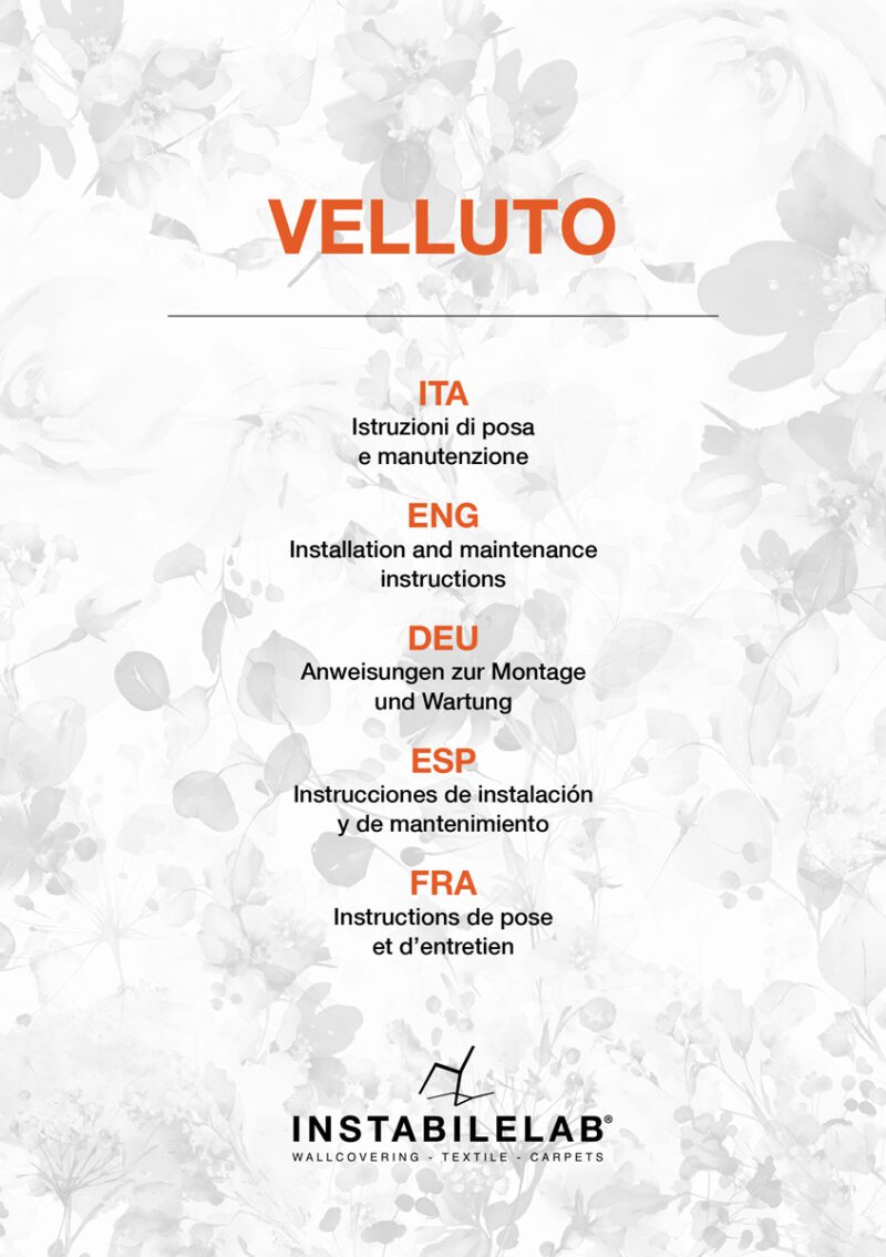 Installation instructions – Velluto