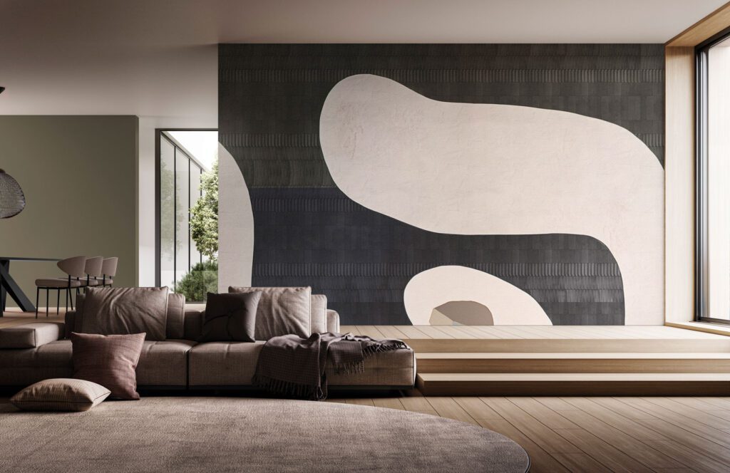 Dean modern, abstract and textured wallpaper from the Avenue Instabilelab catalogue.