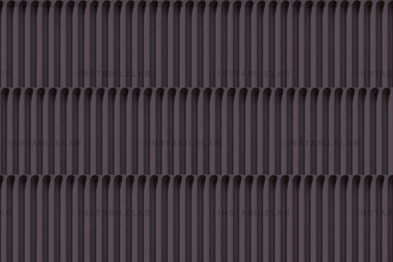 Diomira carta da parati geometrica colorazione viola scuro della collezione Monochrome Instabilelab