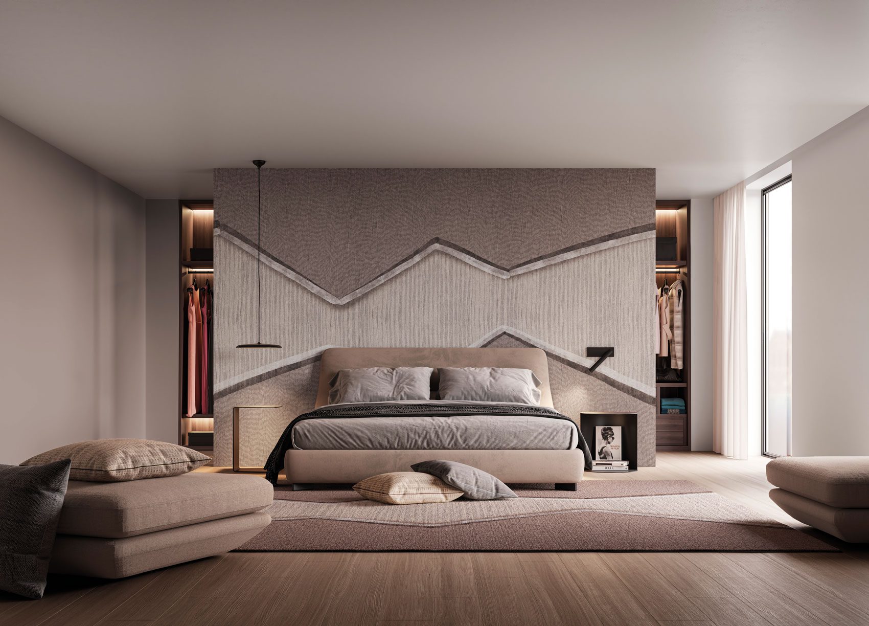 Kaede abstract and modern wallpaper from the Avenue Instabilelab catalogue.