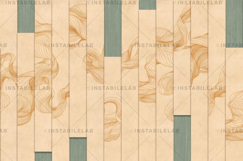 Geometrische, elegante und raffinierte Tapete Kosta aus dem Katalog Avenue Instabilelab.