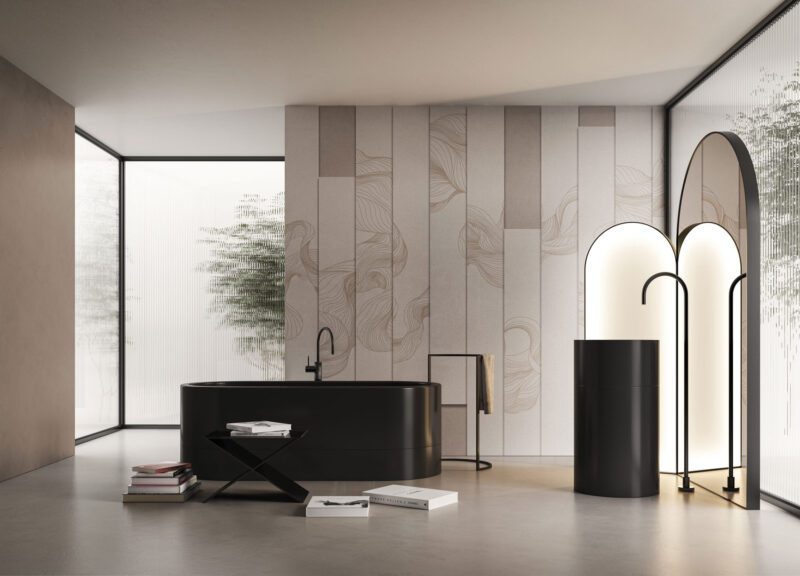 Kosta geometric, elegant and refined wallpaper from the Avenue Instabilelab catalogue.
