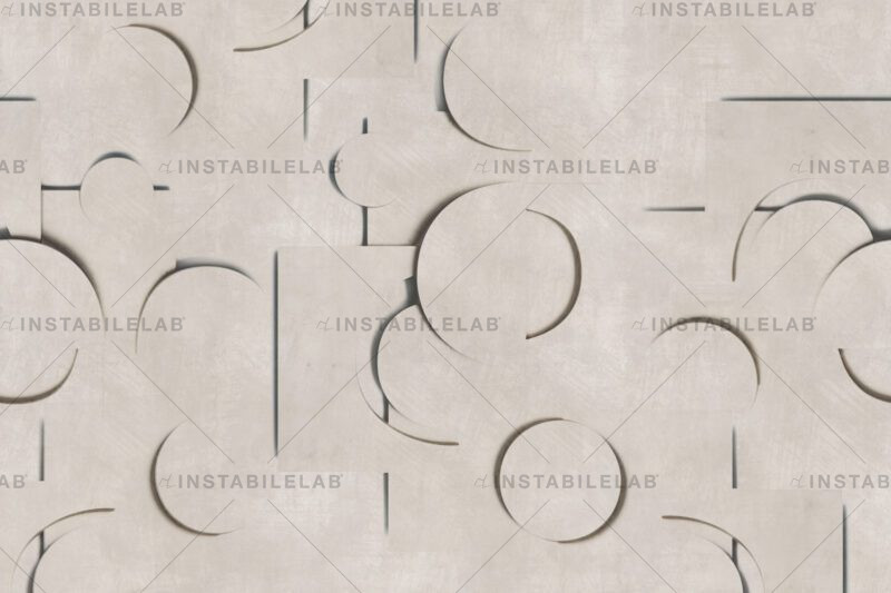 Geometrische, strukturierte und moderne Tapete Tara aus dem Katalog Avenue Instabilelab.