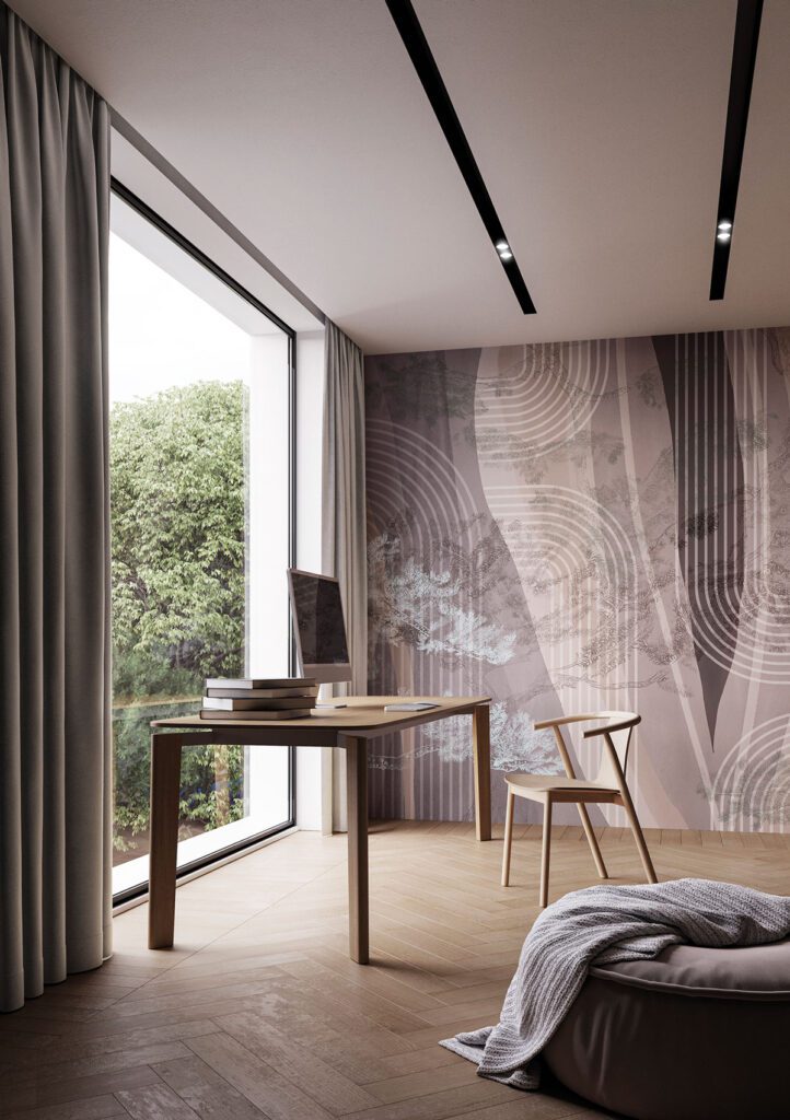 Torvi geometric nature-themed wallpaper from the Avenue Instabilelab catalogue.