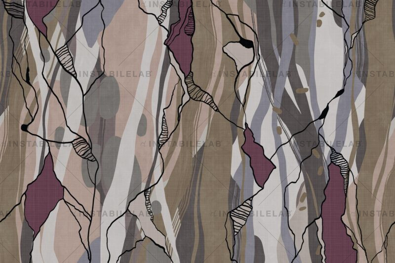 Wendy abstract and colourful wallpaper from the Avenue Instabilelab catalogue.